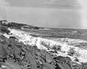 Waves Crashing Against the Gloucester Shore