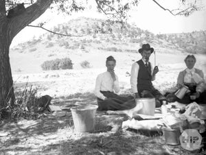 A snapshot of a sunny picnic, courtesy of the Fred Bodin collection.
