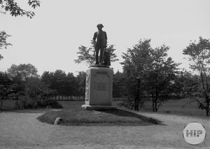 Font-Facing VIew of the Old North Bridge Minuteman Monument and Inscription Concord, Massachusetts 1909