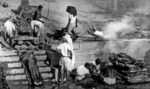 Ghat Benares Hindu Cremation