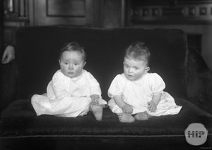 Snapshot of two infants by Alice Curtis of Gloucester, MA.