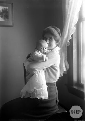 Portrait of mother and baby by Alice Curtis of Gloucester, MA.