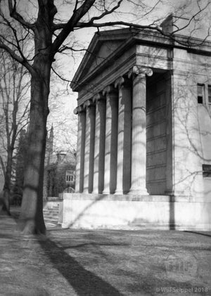 Sideview of Whig Hall Princeton University 1930's 