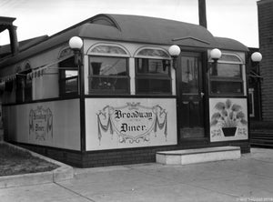 Closeup of the Broadway Diner in Millville New Jersey