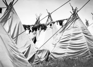 Tourist Made Teepee Camp for Native Americans