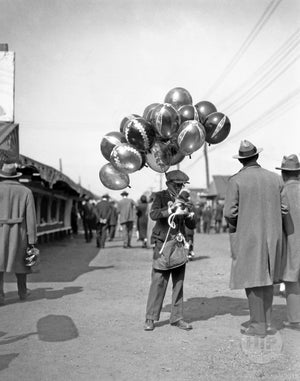 Street Balloon  Vendor Perhaps on the way to Coney Island