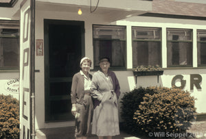Two Women Outside a Shop in Gloucester