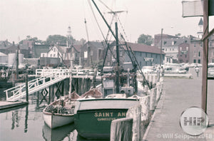Saint Anne Docked in Gloucester Harbor