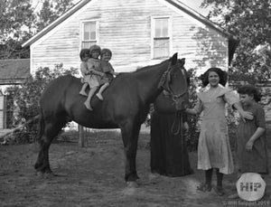 Kids on a horse, from the Fred Bodin collection.