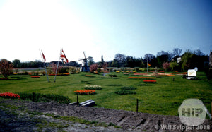 Flower Garden and European Flags